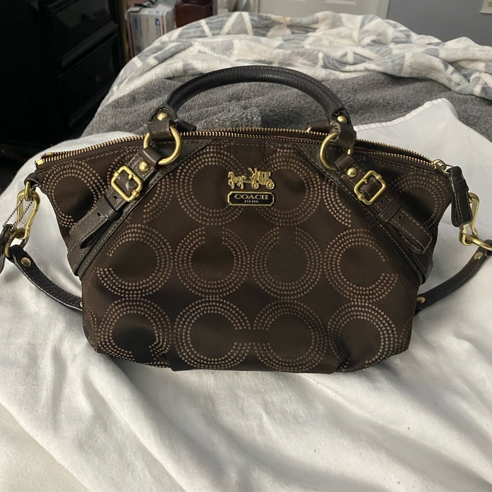 Coach Chocolate Brown Classic C Pattern Women's Bag